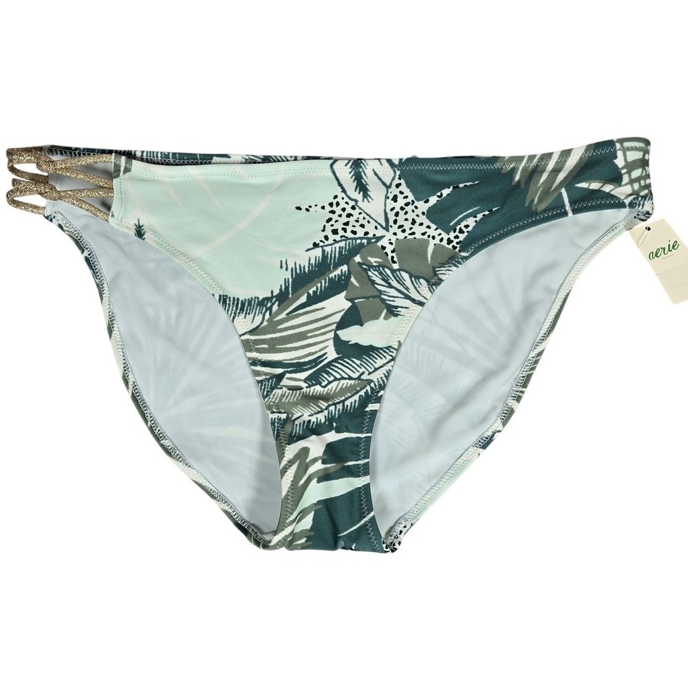 Aerie Tropical Print Knot Bikini Bottom L NWT